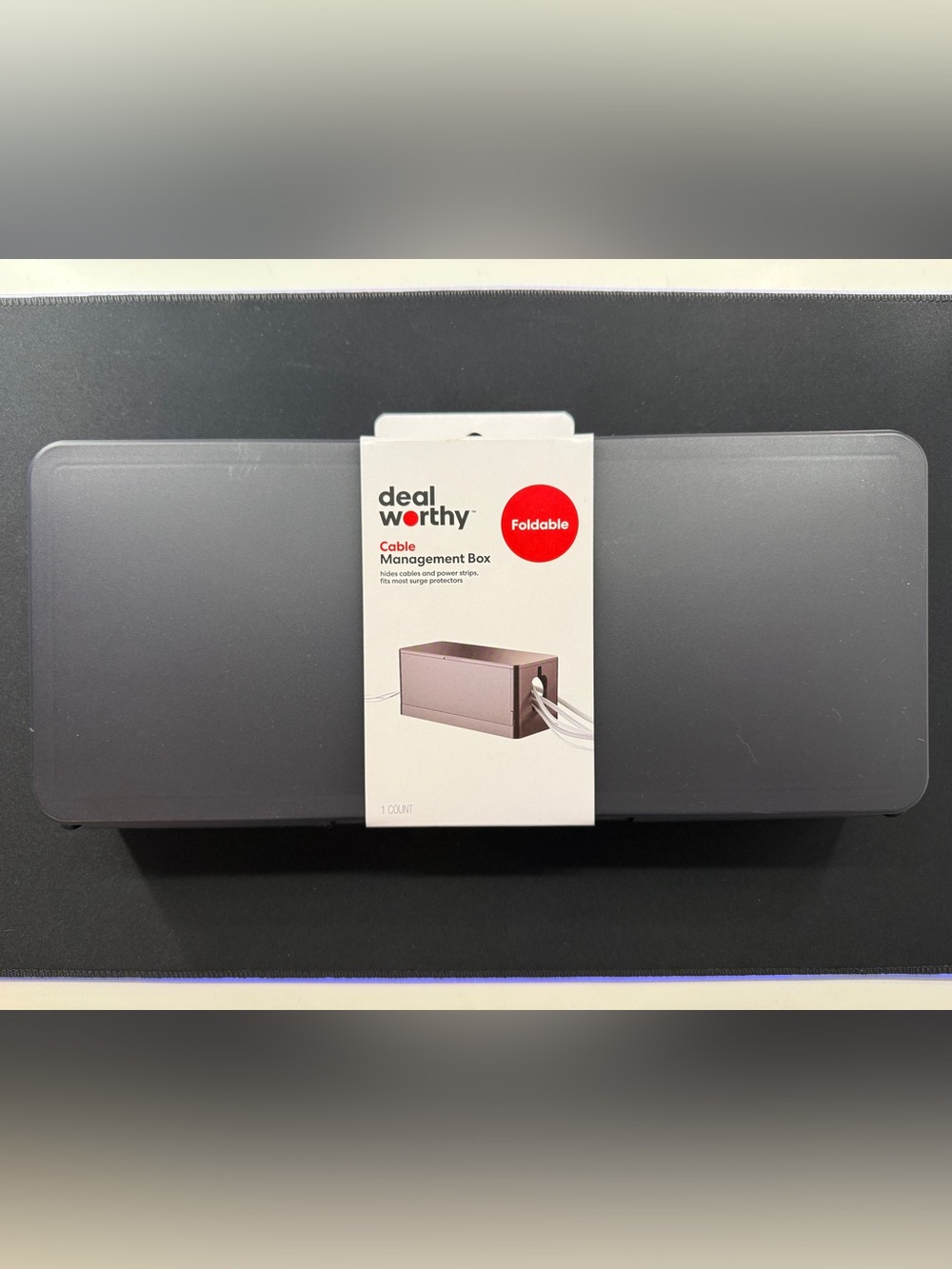 Deal Worthy Foldable Cable Management Box for Power Strips